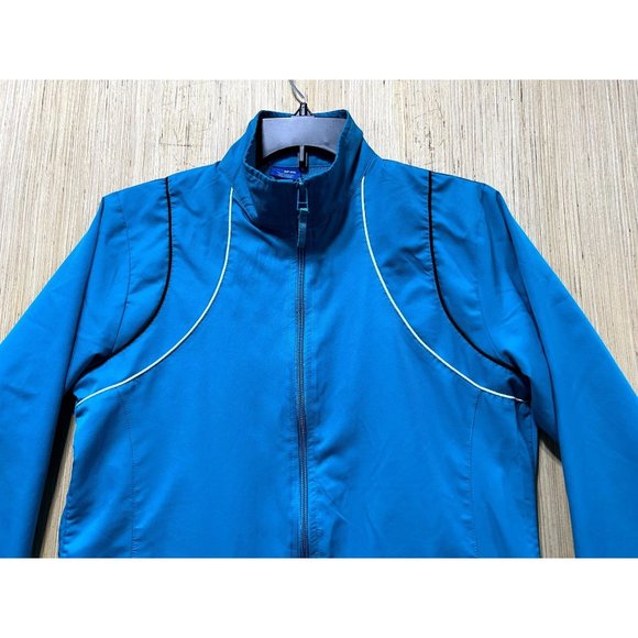 Reebok - Women's Long Sleeve Sports Jacket - Aqua Blue - Medium - Picture 11 of 16